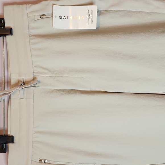 NWT ATHLETA Headlands Hybrid Trek Jogger, Abalone Ivory, size 14 - Picture 3 of 16